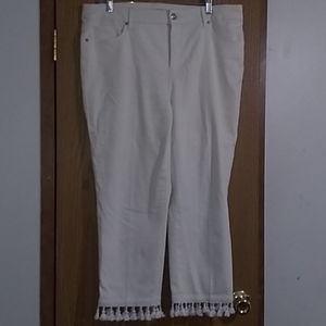 White cream capris
